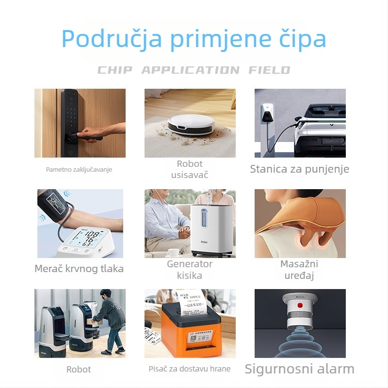 Nine-Core N9400 serija MP3 čip za glasovni reproduciranje s ugrađenom memorijom za dekodiranje zvuka