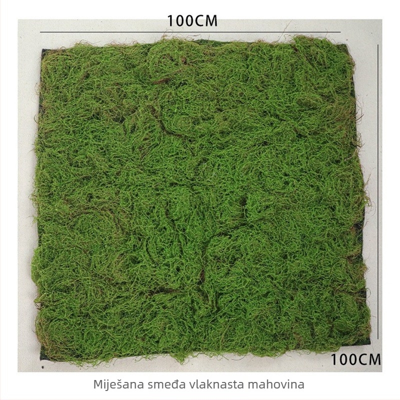 Umjetni mah i zeleni travnjak za dekoraciju zidova i prozora