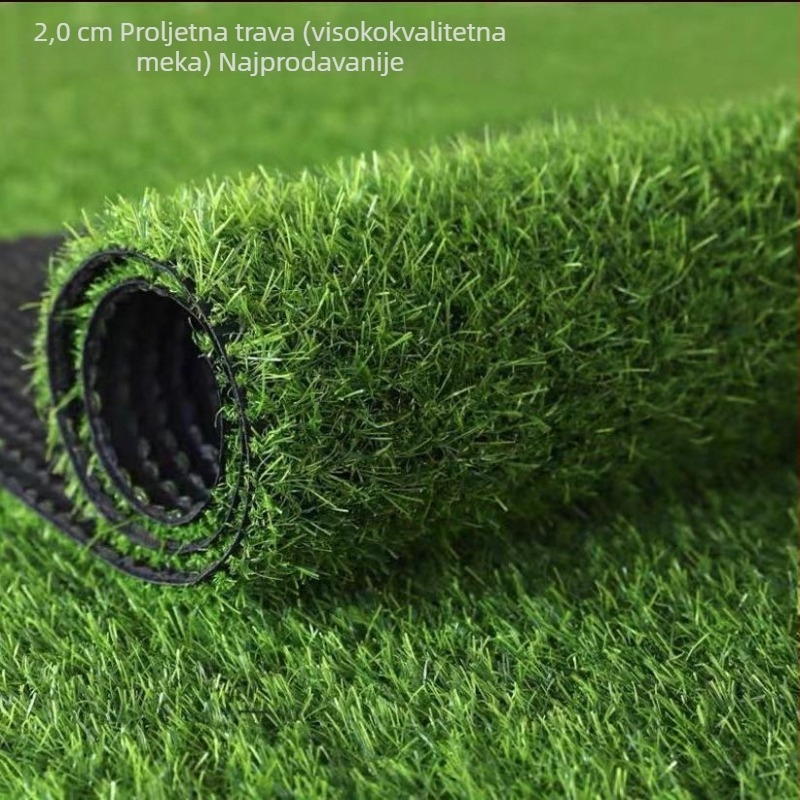 Vanjska umjetna trava — dekorativna zelena za ograde i podlogu igrališta