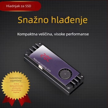 Chladič za M.2 SSD s aluminijskim turbinskim ventilom NVMe