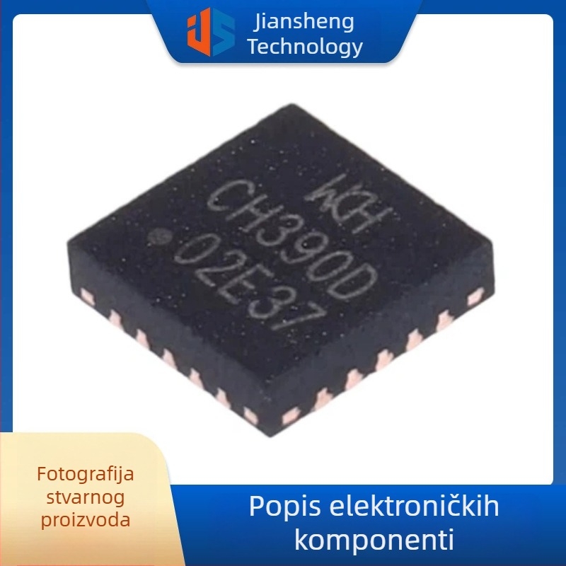 CH390D QFN20 10/100 Mbps Industrijski Ethernet kontroler čip
