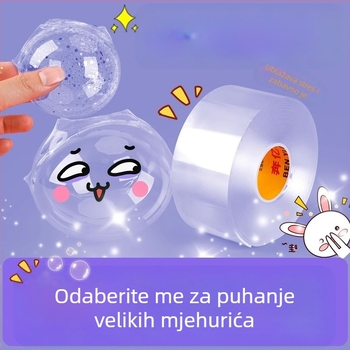 DIY igračka s vodnim mjehurićima i nano ljepilnom trakom – set za opuštanje, gnječenje i puhanje mjehurića