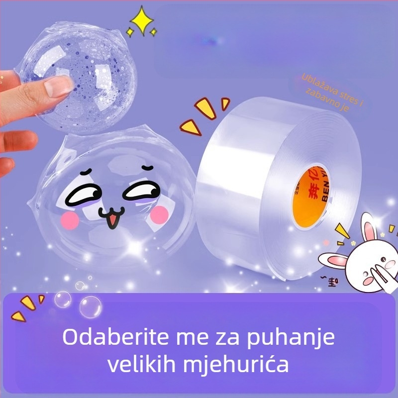 DIY igračka s vodnim mjehurićima i nano ljepilnom trakom – set za opuštanje, gnječenje i puhanje mjehurića