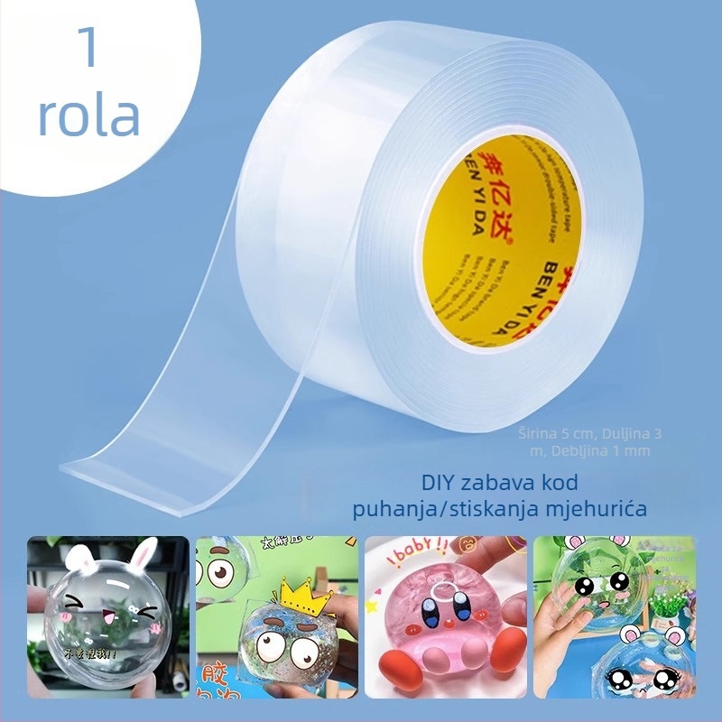 DIY igračka s vodnim mjehurićima i nano ljepilnom trakom – set za opuštanje, gnječenje i puhanje mjehurića