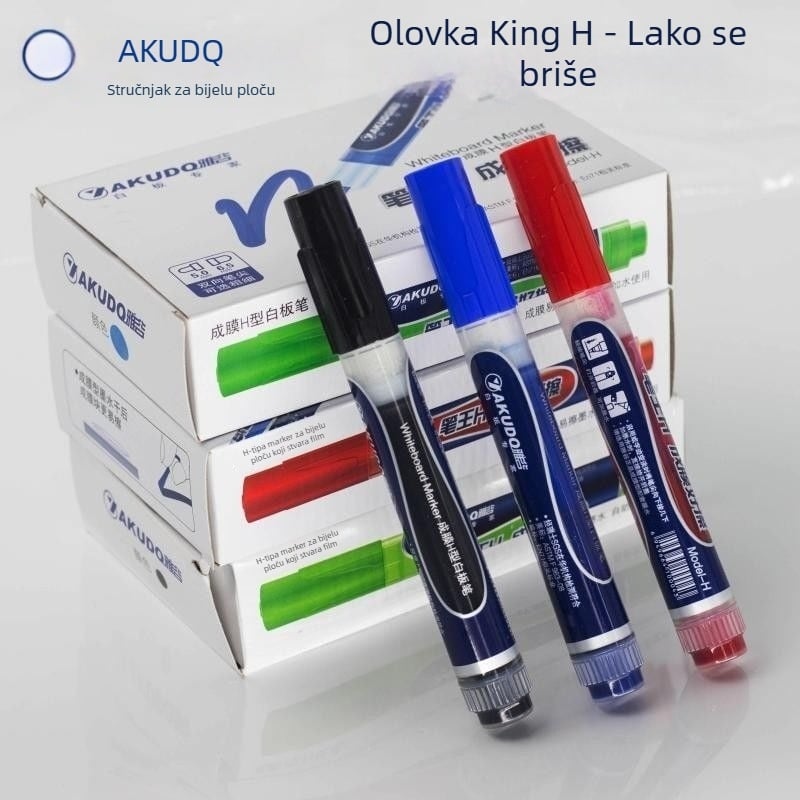 Olovka za tablu s filmom, tip H, izbrisiva, s punjivim tintom, bež mat, za elektroničku ploču – prašina bez prašine pri nastavi