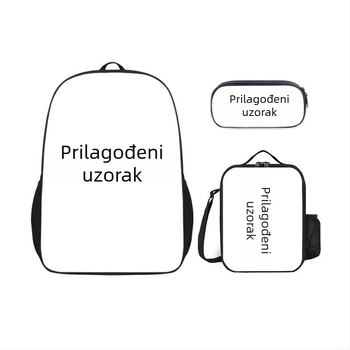 Školski ruksak s digitalnim sublimacijskim tiskom, otporan na habanje, unisex, s podesivim naramenicama