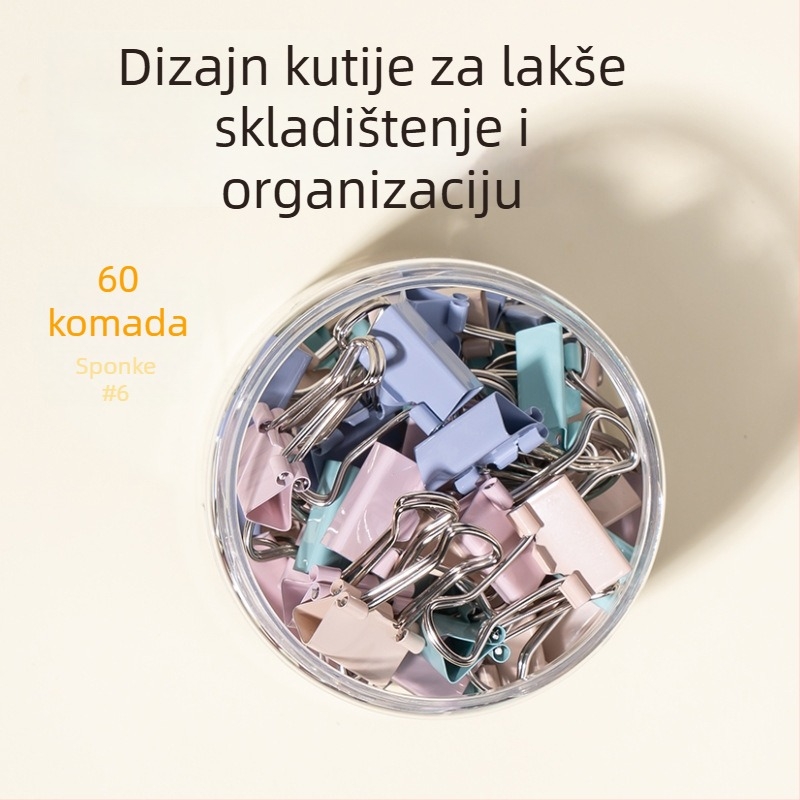 Deli 8556A Morandi boje metalne kvačice set: dovetail kvačica, bočni kut kvačica, male kvačice i kvačica za karticu