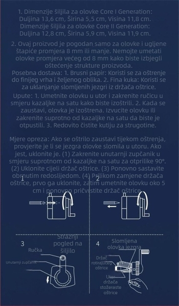Xinxiang oštrilica za olovke za skice, M serija, za studente umjetnosti, ručna oštrilica Mia