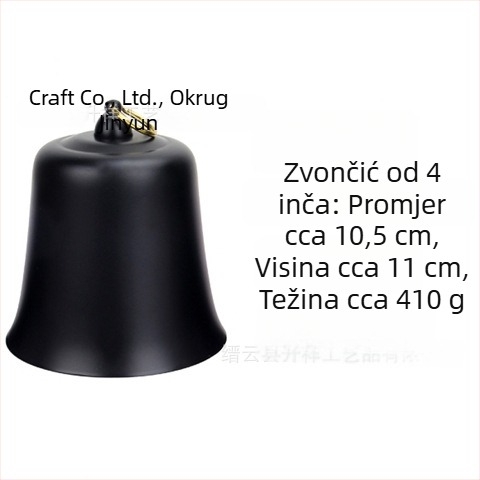 Čist bakreni pendulum ukras za budističke satove, žuto-crni premaz s bakrenim zvonom