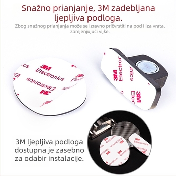Top Valley Nevidljivi magnetski vrata stopper, bez bušenja, cinkova slitina, debeli gornji dio vrata, zaštita od sudara, podni montažni za drvena vrata u spavaćoj sobi