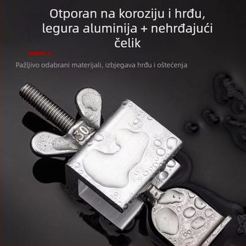 Gornji sigurnosni uređaj za vrata, protiv krađe, bez bušenja i vijaka, doraz vrata