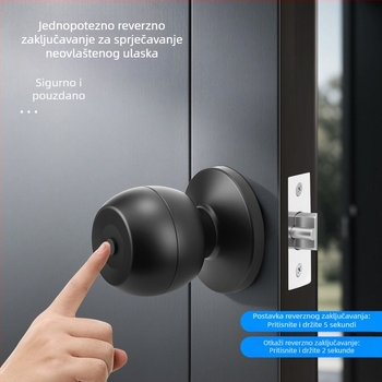 Sferna brava s otiskom prsta i lozinkom, grafiti Bluetooth upravljanje, mehanički fizički gumb, otporna na niske temperature, kućni pametni zaključavanje