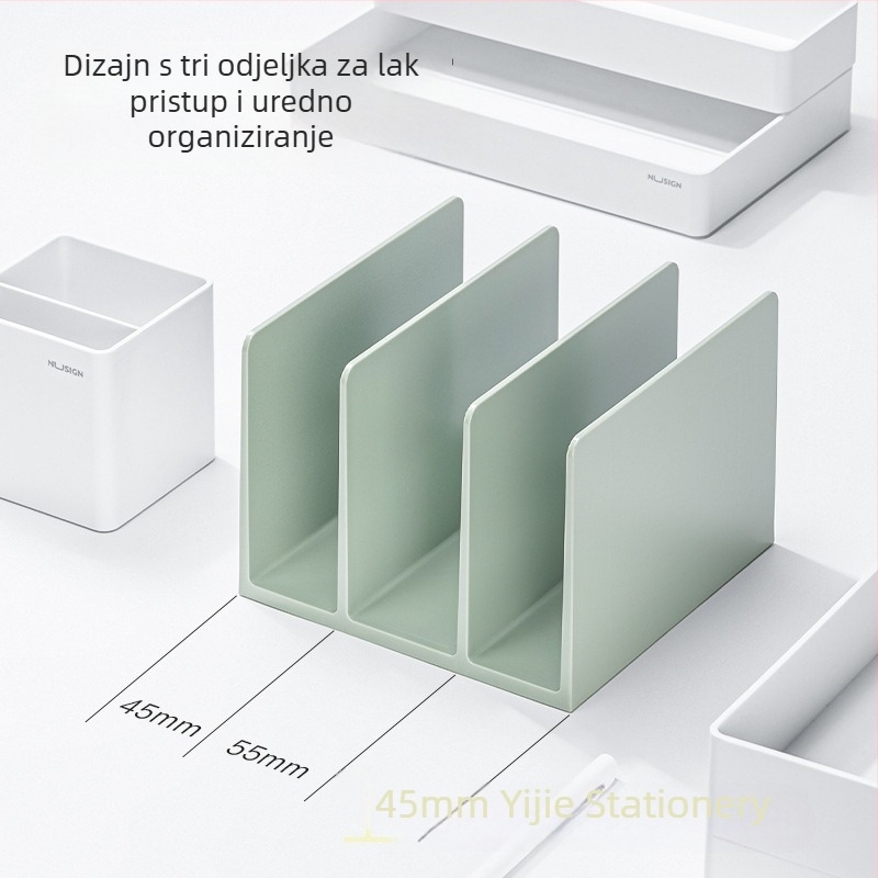 NS006 Plastični stolni držač knjiga s dijelnikom