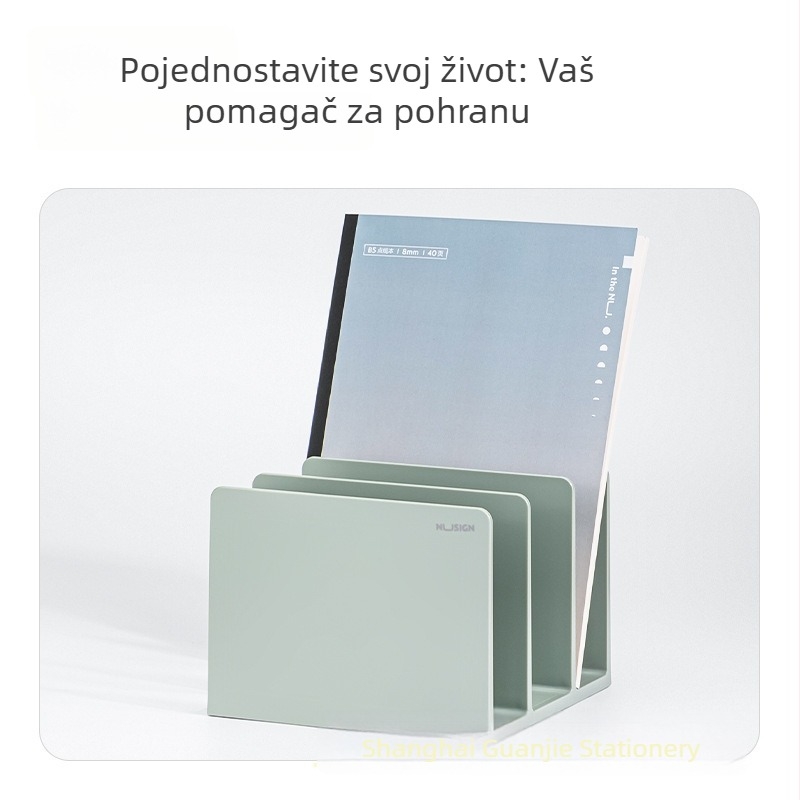 NS006 Plastični stolni držač knjiga s dijelnikom