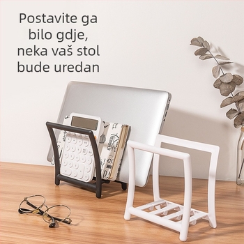 Vertikalna polica za knjige s kreativnim gravitacijskim dizajnom — držač knjiga na studentskom stolu