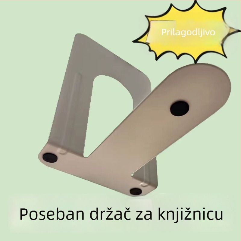 Veliki metalni držač knjiga za knjižnicu, policu ili ured – model Jy-218