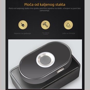 Pametna brava za ladicu s otiskom prsta i Bluetooth — brava od cinkove legure za ormariće i arhive, ured i dom