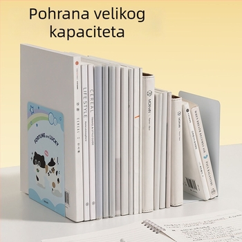 Deli TB650 ispisani držač knjiga za učenike, kartunski stolni odjeljak za organiziranje i odlaganje knjiga