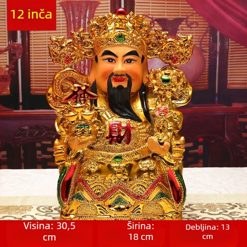 Keramička Buddha statua za kućni oltar, dekor dnevnog boravka, zidni ukras