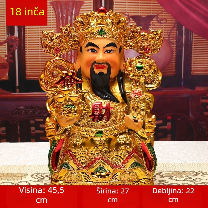 Keramička Buddha statua za kućni oltar, dekor dnevnog boravka, zidni ukras