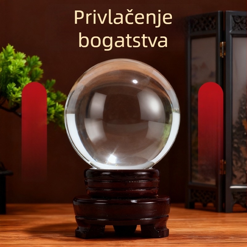  Kristalna kugla Feng Shui s koralikama za privlačenje bogatstva – dekor dnevnog boravka, hodnika i ureda