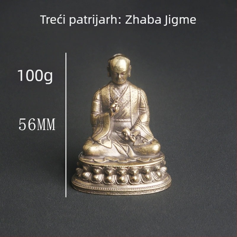 Mosazna Buddha statua Sakya petorice patriarha za kućni oltar