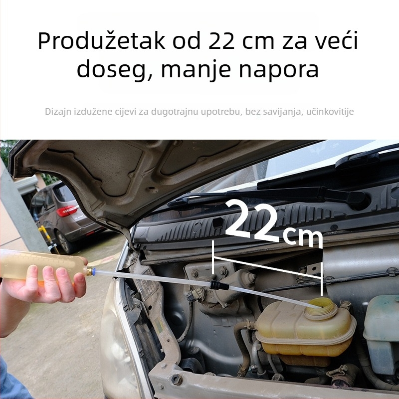 Alat za izmjenu ulja s usisavanjem i injekcijom — ručna pumpa za motorno ulje i tekućinu za kočnice, čišćenje karbonskih naslaga u automobilu