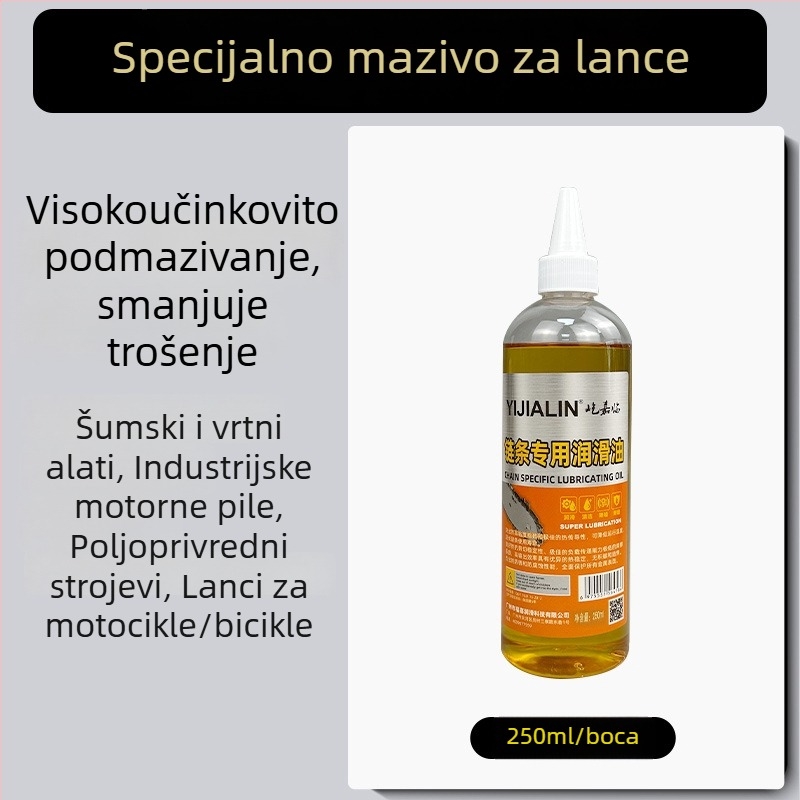 Posebno mazivo za lanac lančanog pila i vrtne opreme; otporno mazivo za lance motocikla i bicikla