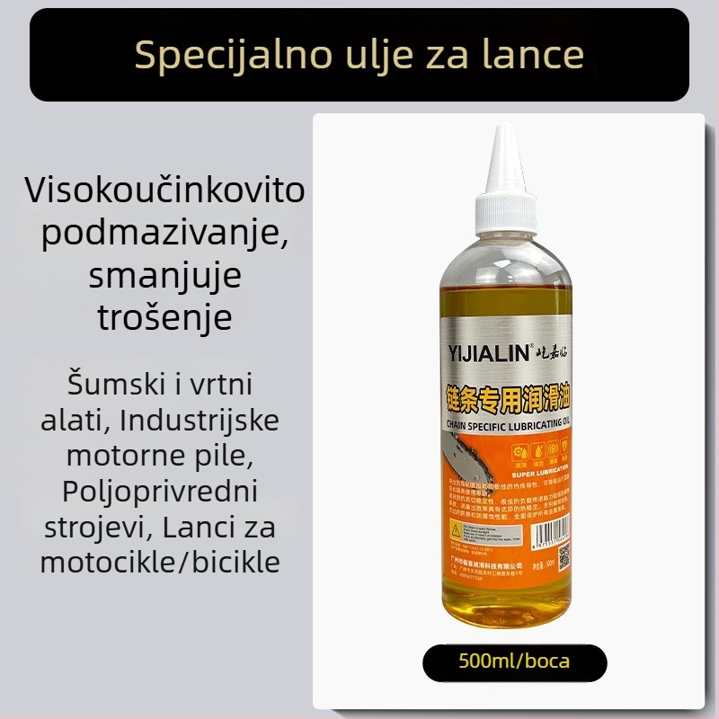 Posebno mazivo za lanac lančanog pila i vrtne opreme; otporno mazivo za lance motocikla i bicikla