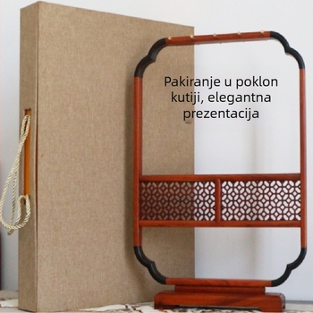 Masivan drveni držač za četkice i stalak za izlaganje kaligrafije, jednostavan retro dizajn, novi kineski stil
