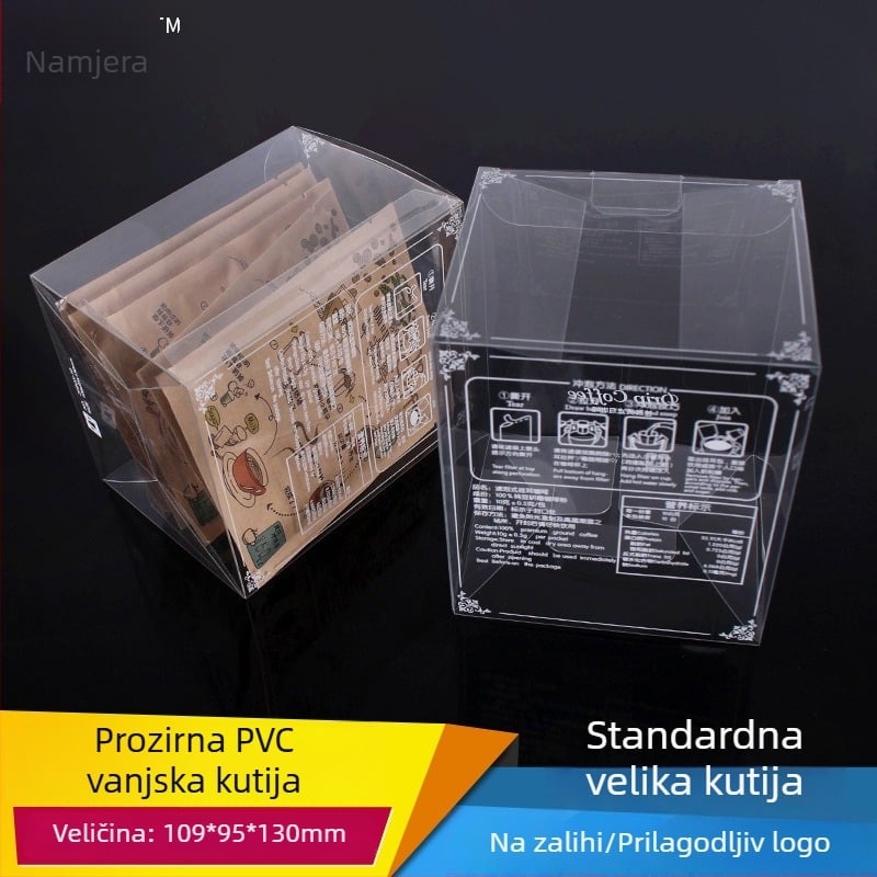 Intention Prozirna PVC kutija za drip kavu, boja tiska