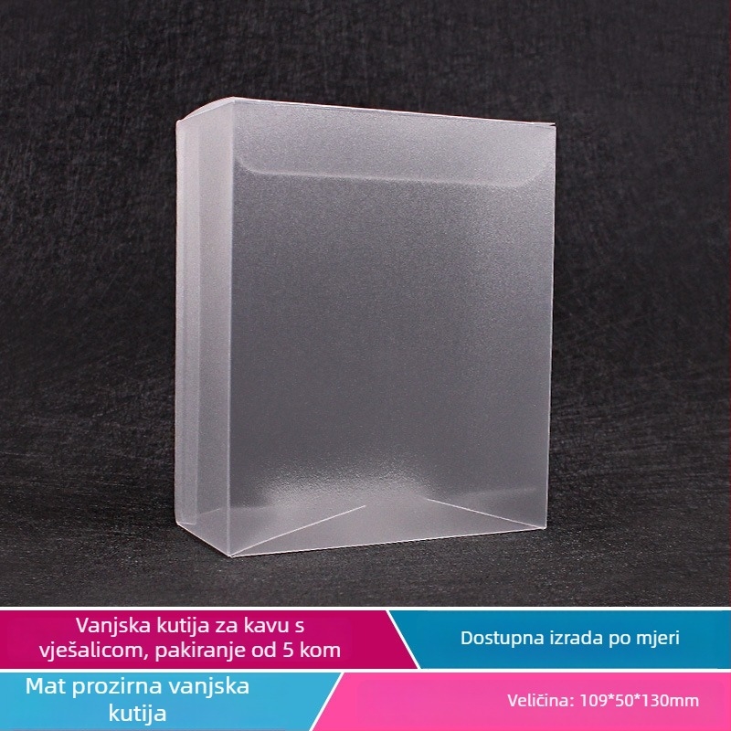 Intention Prozirna PVC kutija za drip kavu, boja tiska