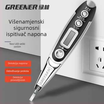 Green Forest digitalni tester napona s prikazom – višestruki senzor, detekcija kućnih mreža, visoka preciznost, 2018 za električare