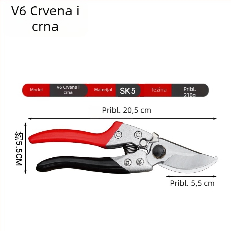 Vrtne škare za podrezivanje grančica i voćnih stabala