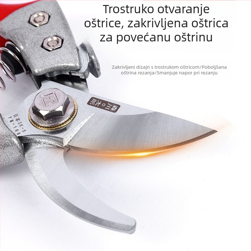 Vrtne škarice za podrezivanje grana, cvijeće i voćna stabla