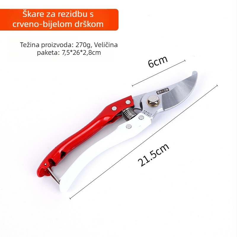 Vrtne škarice za podrezivanje grana, cvijeće i voćna stabla