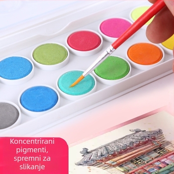 Prijenosni set gouache i akvarela za početnike djeca