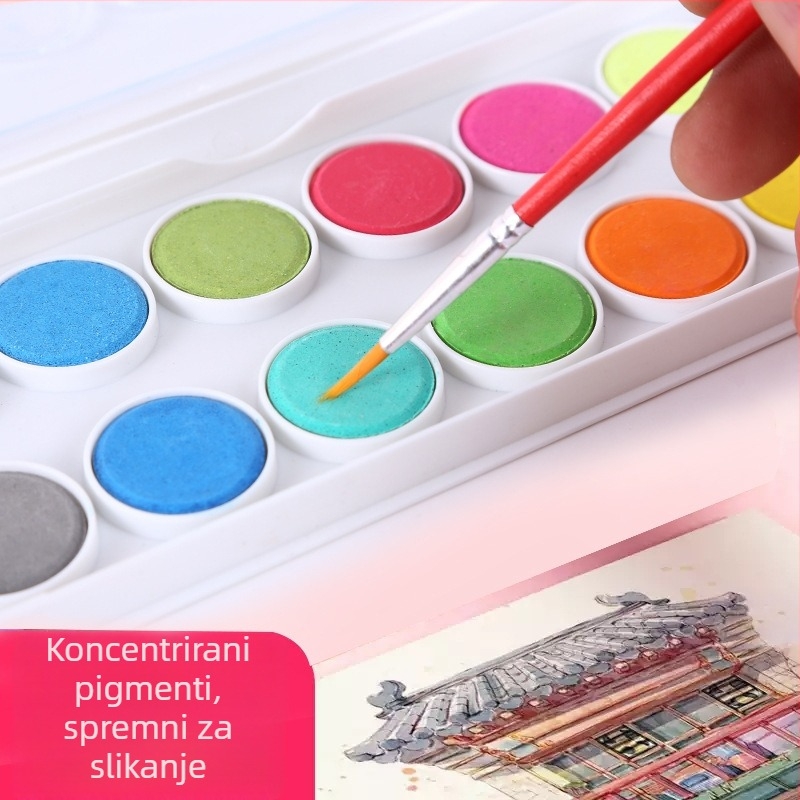 Prijenosni set gouache i akvarela za početnike djeca