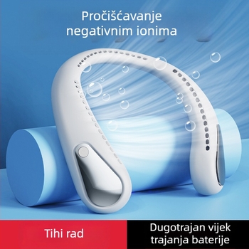 Novi mini bez lopatica ventilator za vrat, tih, prijenosni USB rashladni uređaj za vanjsku upotrebu