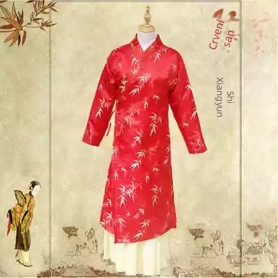 Hanfu kostim za izvedbu inspiriran Lin Daiyu iz Dream of the Red Chamber, dinastija Song, kaput i suknja za pozornicu i studijsku fotografiju