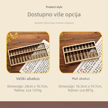 Abakus od čistog mesinga – dekorativni komad za dom, naglasak dnevnog boravka, dar za vjenčanje ili novi dom, rukotvorine na veliko