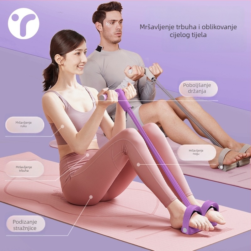 Pedalni napinjač za mršavljenje trbuha – kućni fitness za žene, višenamjenska vježba za trbušne mišiće i rastezanje