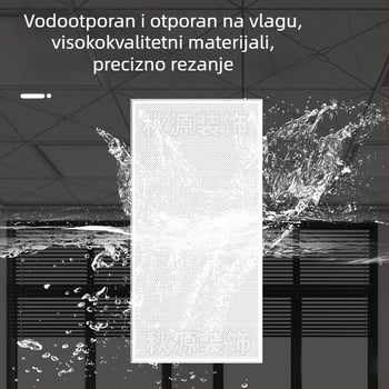 Perforirana aluminijska ploča premazom u prahu, 300x600, za stropove kuhinje, kupaonice i balkona