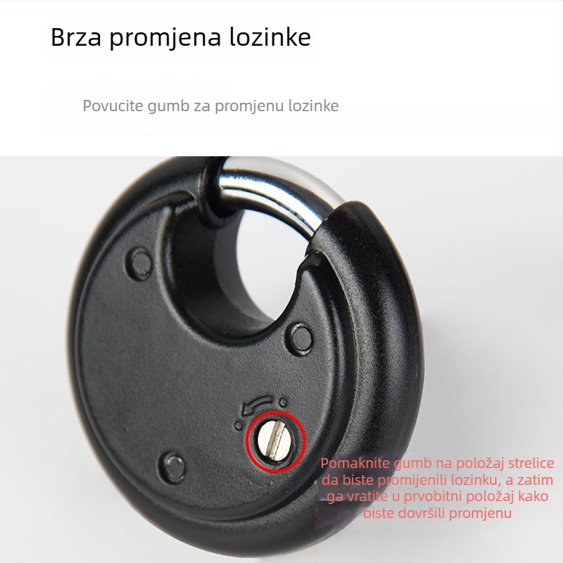 TONYON Univerzalni katanc s kombinacijskim zaključavanjem, vodootporan, od nehrđajućeg čelika, za skladišta, ormariće i kamione