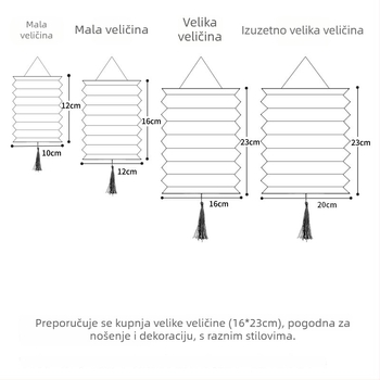 LED papirnati lampion s harmonikastim preklopom, cvjetni dizajn i crtani likovi, prijenosni mini lampion za Festival Mjeseca