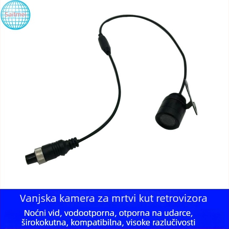 24V automobilni monitor, vanjska prednja i stražnja širokokutna kamera, 1080P HD auto kamera