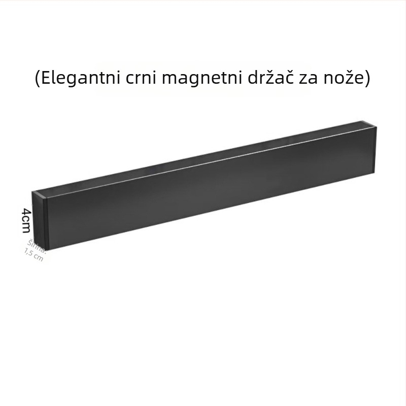 Magnetski držač noževa od nehrđajućeg čelika, zidni kuhinjski držač, bez bušenja, jak magnet, 304