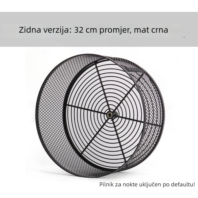Zidni tiši trkački kotačić za mala kućna ljubimca, s funkcijom šmircanja noktiju — velikog formata