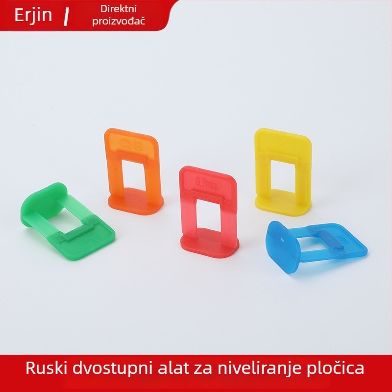 Alat za niveliranje pločica u ruskom stilu, dvostruki stupni nivelator, precizni klip za pozicioniranje fuge 0,5–2,0 mm
