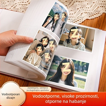 Foto album 5–6 inča, spomen-album za obiteljske i par fotografija, velika kapaciteta, album sa stranicama za umetanje.